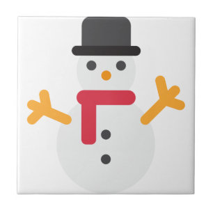 Azulejo emoji de snowman de los navidades