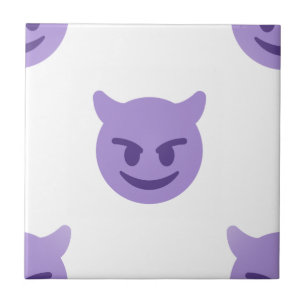 Azulejo emoji del diablo