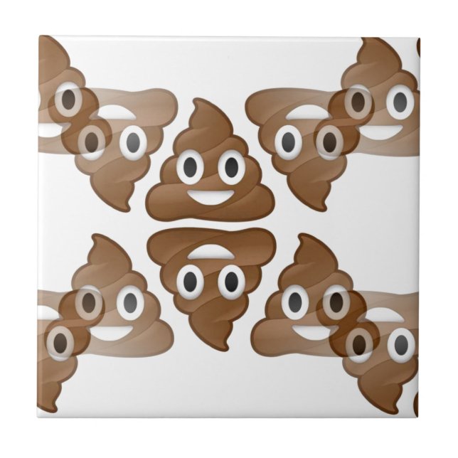 Azulejo emojis de poop (Frente)