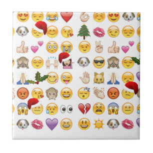 Azulejo emojis navidades