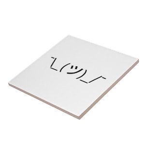 Azulejo Emoticon de arbusto ¯\_(ツ)_/ Ø Kaomoji japonés