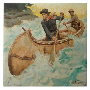 Azulejo En aguas turbulentas arte occidental de Philip R G