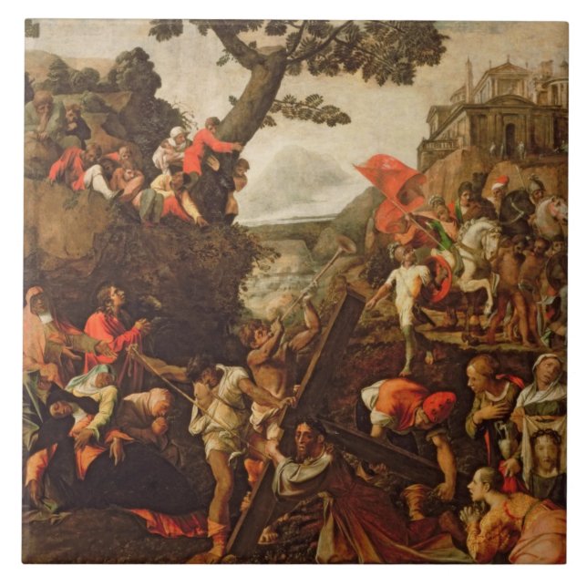 Azulejo En el camino al Calvary (Frente)