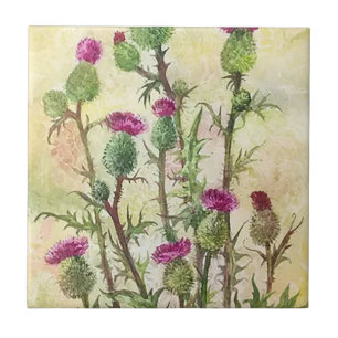 Azulejo En el jardín de flores mosaico cerámico