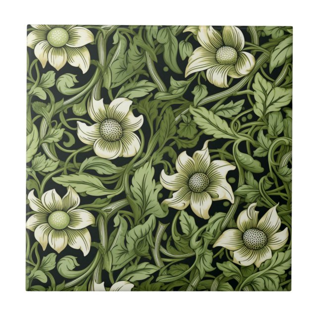 Azulejo "En el verde" (Frente)