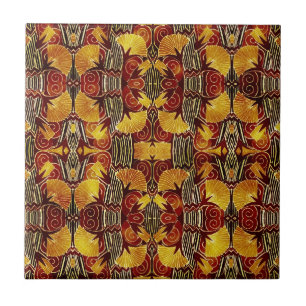 Azulejo En las llamas - modelo del art déco