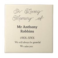 En memoria amorosa de nombre recuerdo funeral