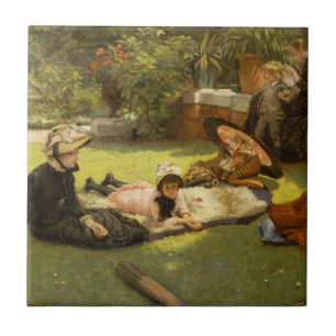 Azulejo En pleno sol (En plein soleil) James Tissot