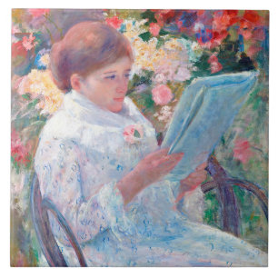 Azulejo En un balcón, Mary Cassatt