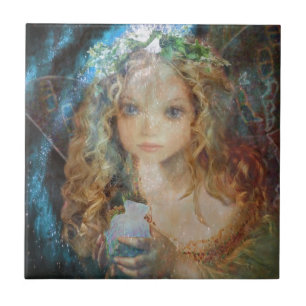 Azulejo Encanto - ángel de hadas con bendiciones de hadas