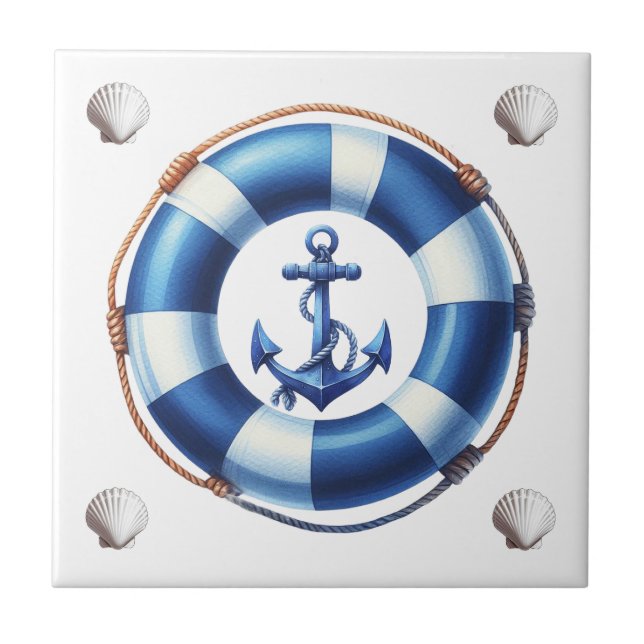 Azulejo ¡Encanto del puerto! (Frente)