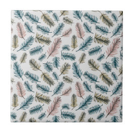 AZULEJO ENCHANTING PINE LEAF PATTERNS