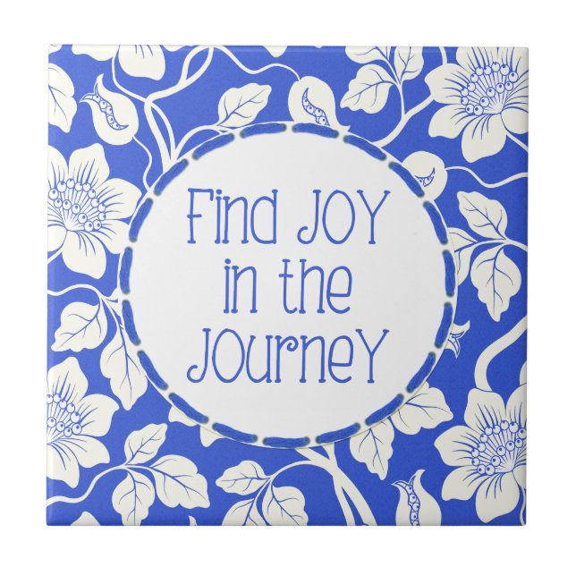 Azulejo ¡Encuentra JOY en el viaje! (Frente)