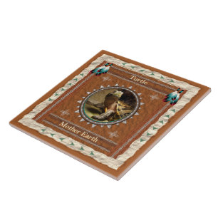 Azulejo Energía de la Madre Tierra Tortuga