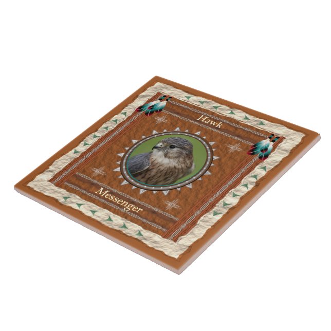Azulejo Energía del Mensajero Halcón (Lado)