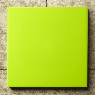 Azulejo Énfasis verde neón de la lima eléctrica