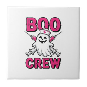 Azulejo Enfermera del equipo Boo fantasma de Halloween dis