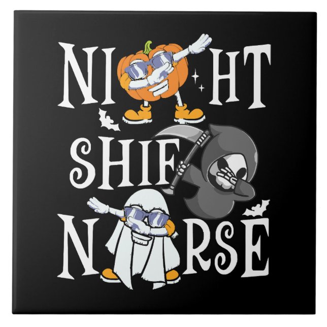 Azulejo Enfermera del turno de noche (Frente)