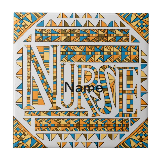 Azulejo Enfermero de oro en patatas (Frente)