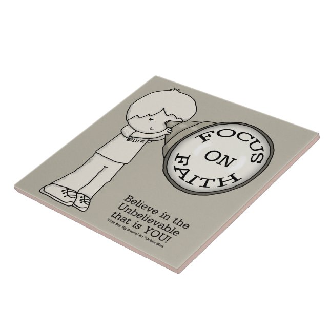 Azulejo Enfoque en la fe (Lado)