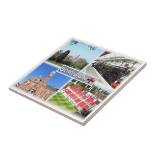 Azulejo ENG014 SWINDON, Inglaterra, Europa,