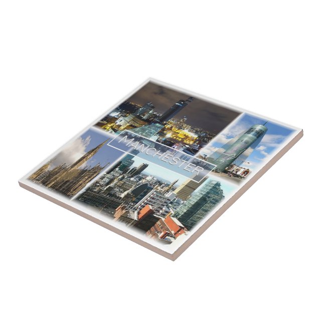 Azulejo ENG023 MANCHESTER, Inglaterra, Europa, (Lado)