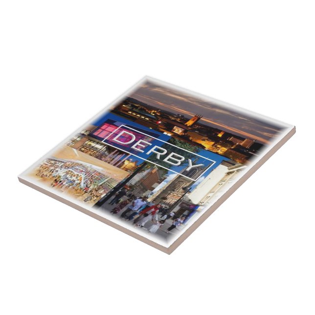 Azulejo ENG034 DERBY, Inglaterra, Europa, (Lado)