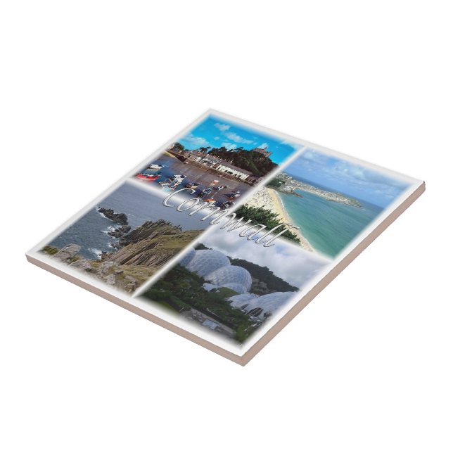 Azulejo ENG076 CORNWALL, Land's end St. Ive, (Lado)