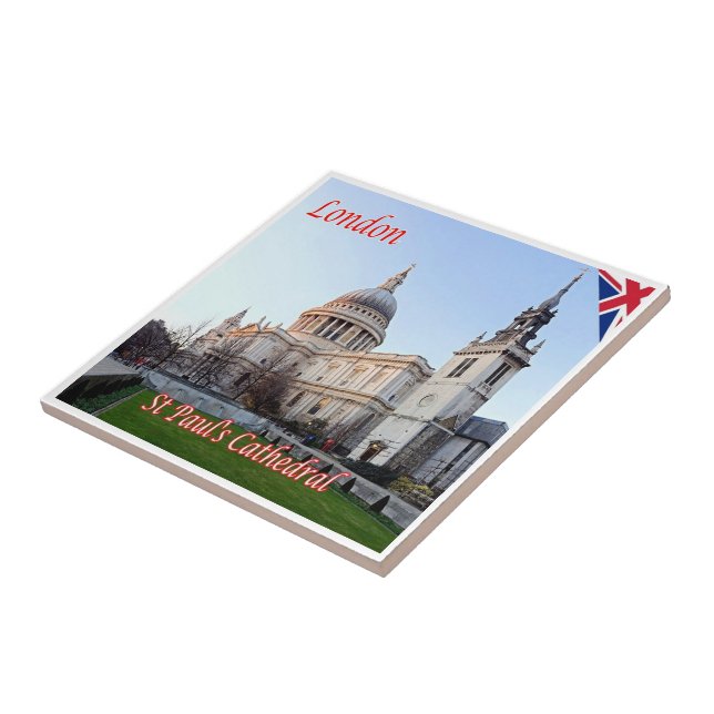 AZULEJO ENG083 CATEDRAL DE LONDRES SAINT PAUL, (Lado)