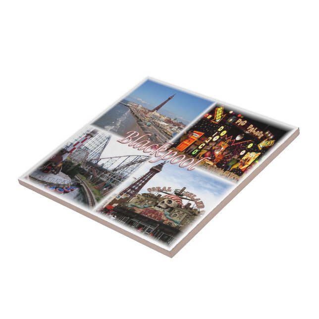Azulejo ENG100 BLACKPOOL, Inglaterra, Europa, (Lado)