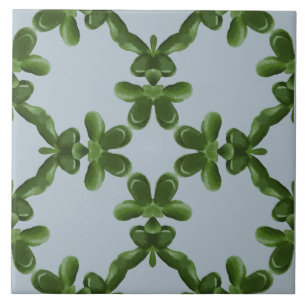 Azulejo Enrejado de Jade en Agua Clara
