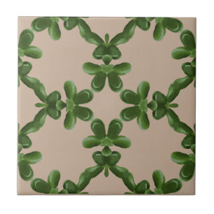 Azulejo Enrejado de Jade en Beige