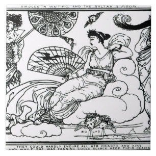 Azulejo 'Entonces la reina del aire agitó en el cuarto