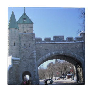 Azulejo Entrada a la Ciudad Vieja de Quebec, Quebec, Canad