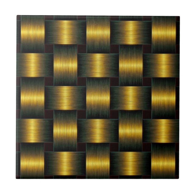 Azulejo Entramado dorado - único (Frente)