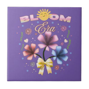 Azulejo Era de Floración Monada Estética Floral de Verano