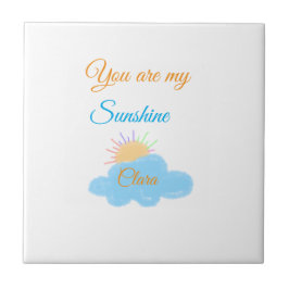 Azulejo eres mi sol naranja amarillo  nubes de rayos solar