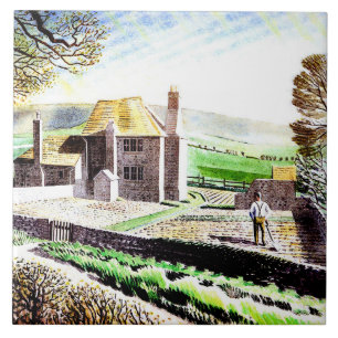 Azulejo Eric Ravilious, Cabaña del Pastor,