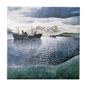 Azulejo Eric Ravilious - Noruega, realismo mágico