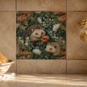 Azulejo Erizo en un antiguo jardín inglés