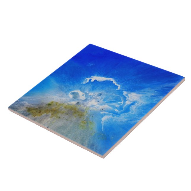Azulejo Erupción volcánica (Lado)