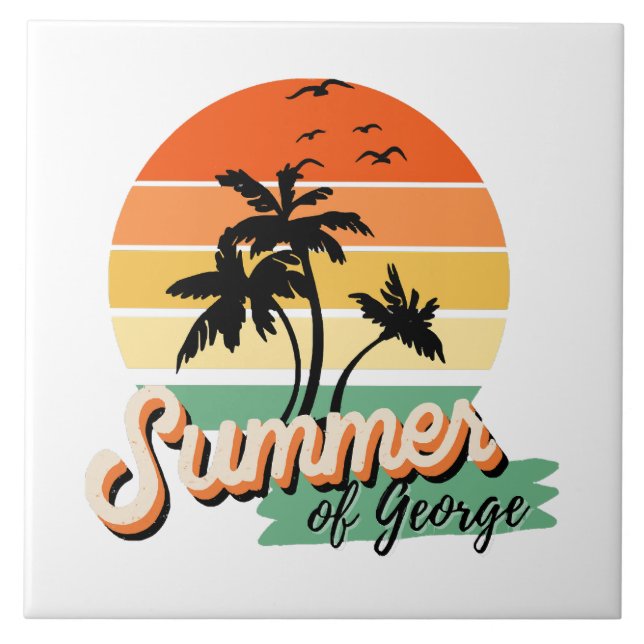 Azulejo Es El Verano De George (Frente)