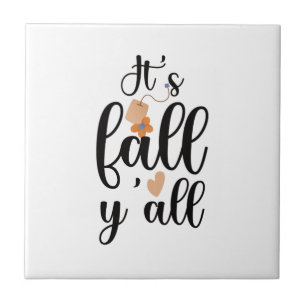 Azulejo Es otoño amigos, bolsita de té