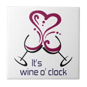 Azulejo Es Wine O Clock