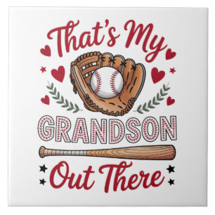 Azulejo Esa es mi nieto ahí fuera Abuela de béisbol