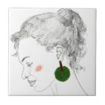 Azulejo Esbozo de brillo<br><div class="desc">Mirada I por Melissa Wang. | 140765D</div>