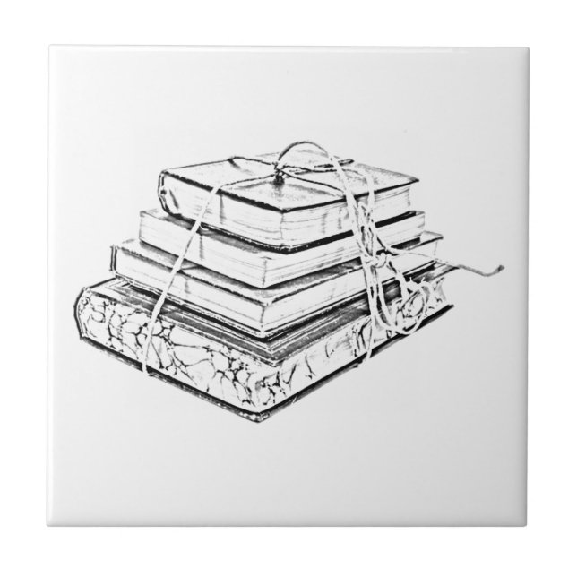 Azulejo Esbozo de libros vinculados (Frente)