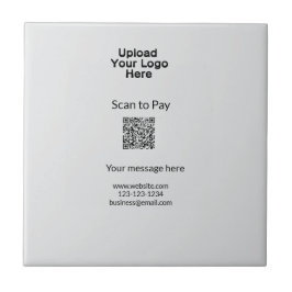 Azulejo Escaneo mínimo simple para pagar Añadir el logotip