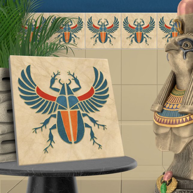 Azulejo Escarabajo egipcio Art Deco Scarab (Subido por el creador)