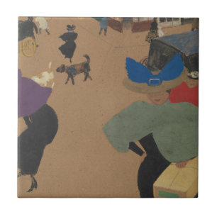 Azulejo Escena de la calle en París